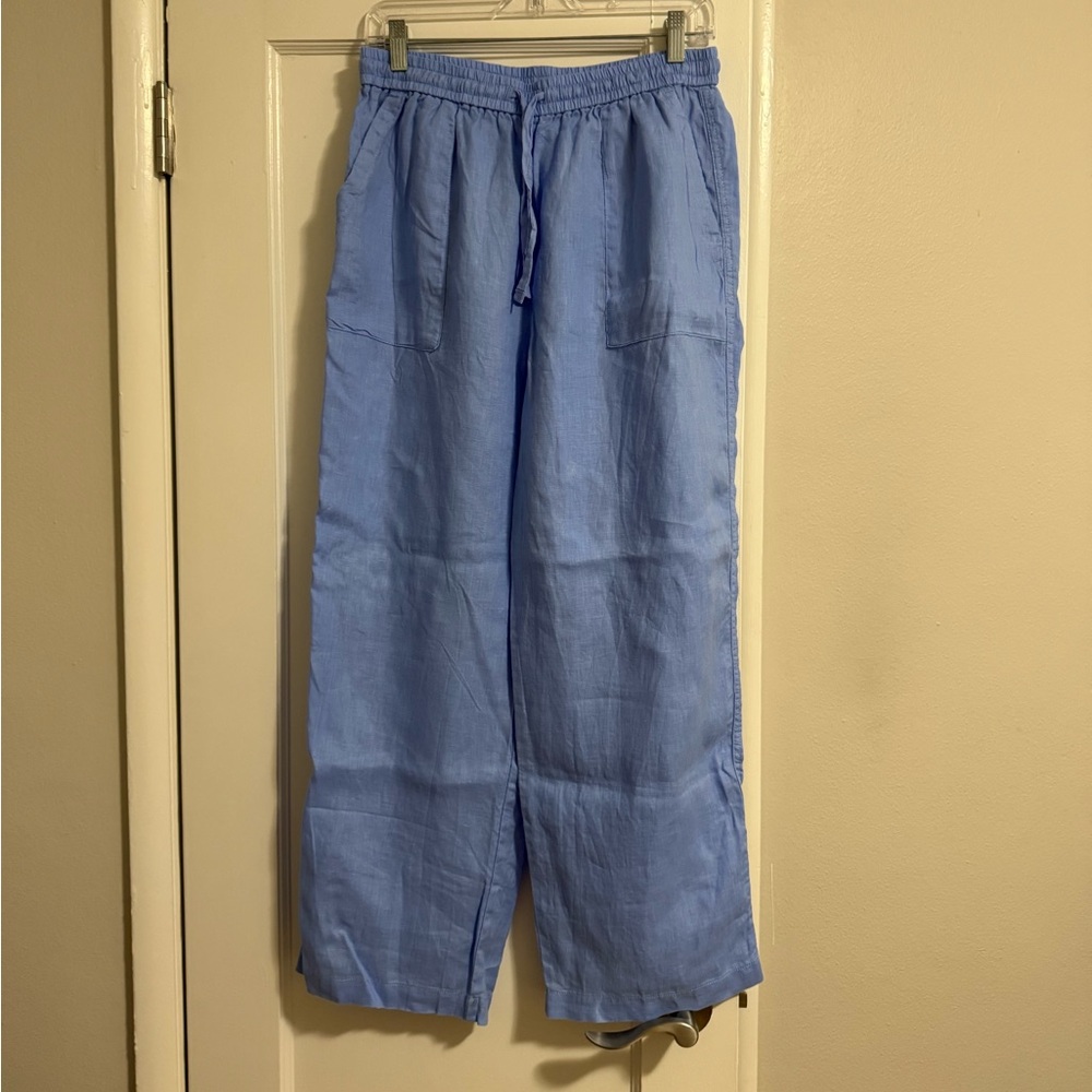 Banana Republic Blue Linen Pants.